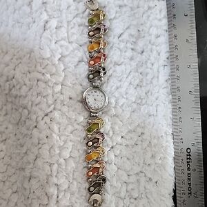 Colorful Flop Flops Women's Watch Bracelet. 7"